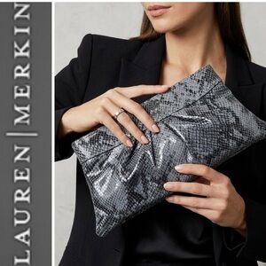 Lauren Merkin Leather Clutch Bag
